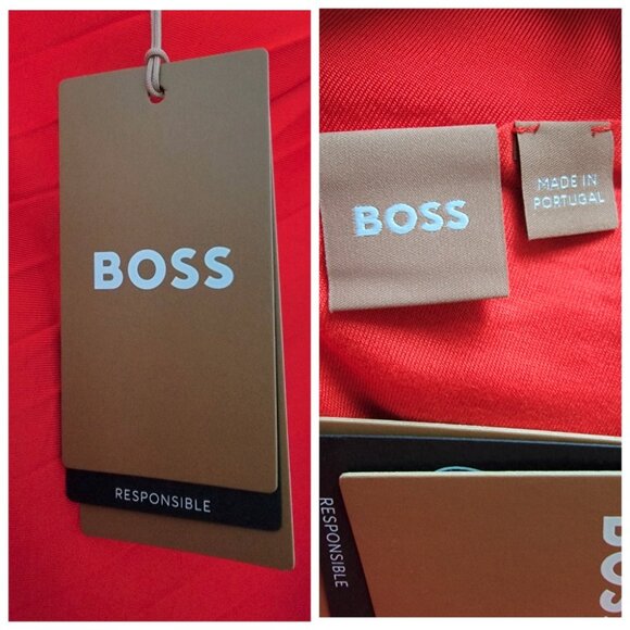 BOSS Eperla Asymmetric Neck Cocktail Dress, Size M, NWT - Picture 12 of 16